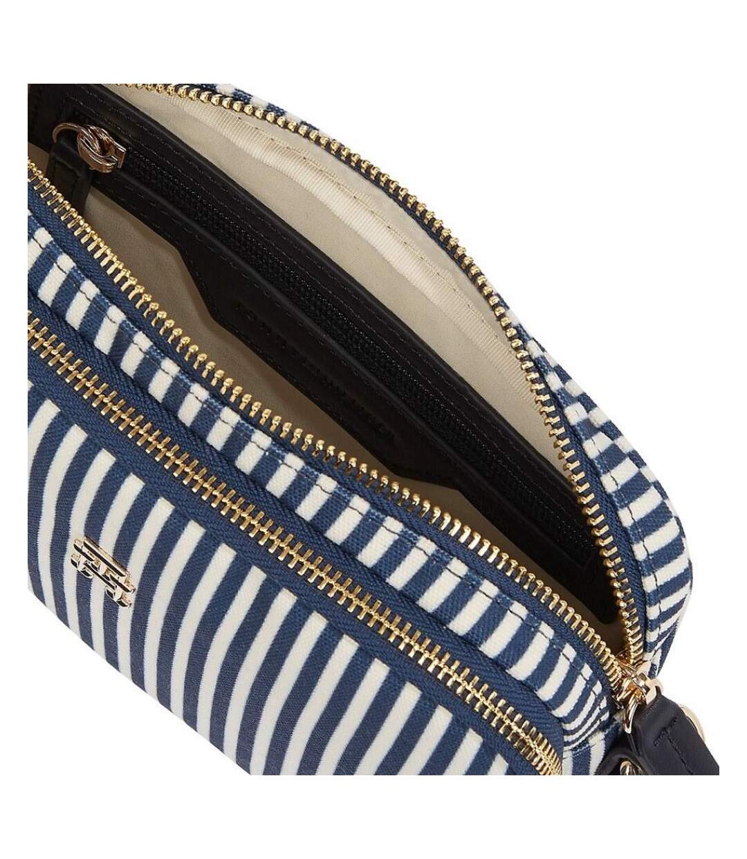 Sac à bandoulière marine/beige femme tommy hilfiger poppy - taille unique-2