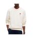 Sweat beige homme tommy hilfiger badge crewss-1
