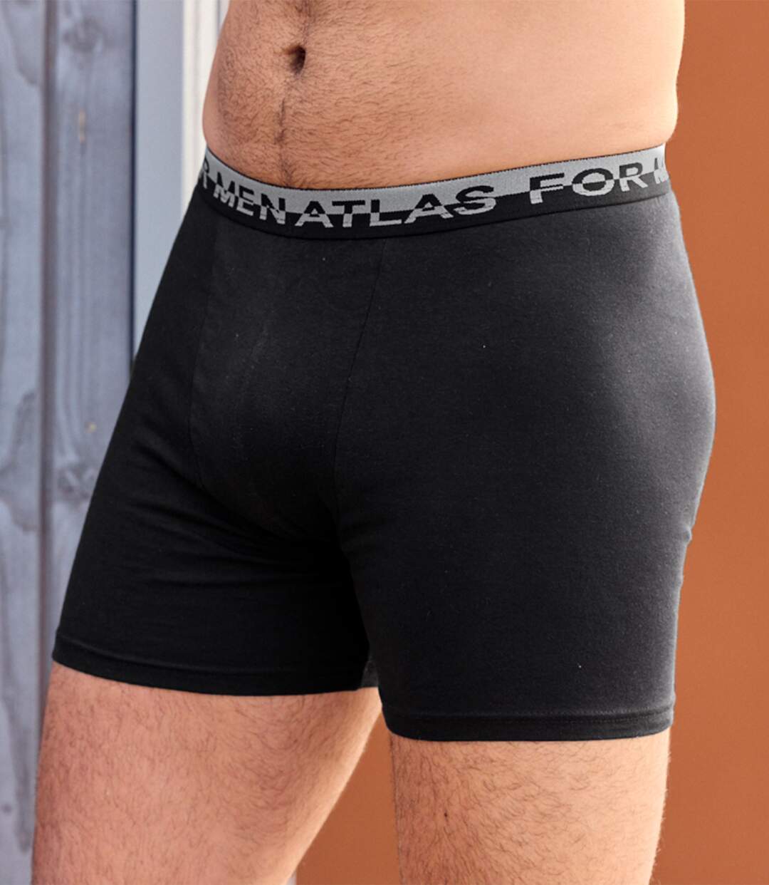 Set van 2 stretch boxers in effen kleuren