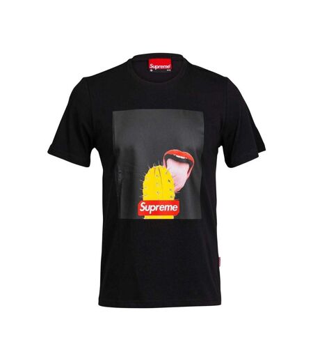 T-shirt Noir Homme Supreme Grip Cactus - S