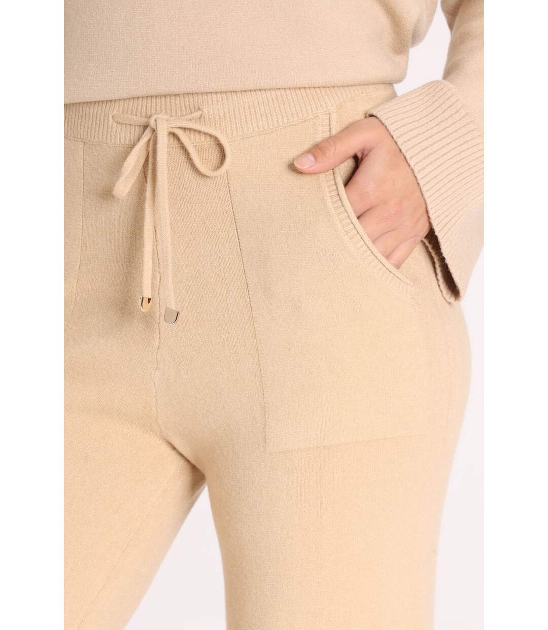 Pantalon PERYNE Camel-3