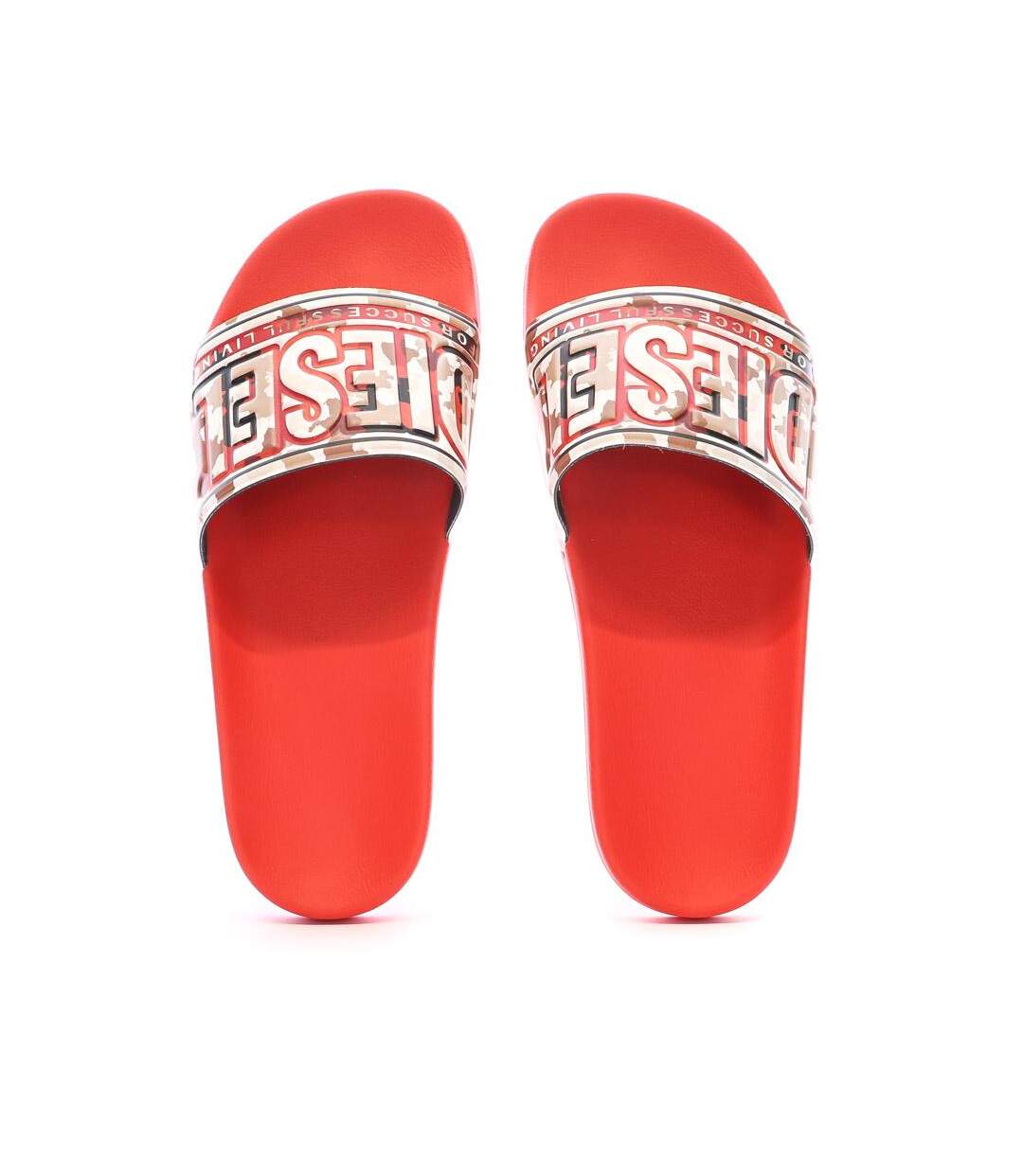 Claquettes rouges homme diesel mayemi - 42-3