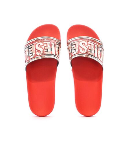 Claquettes rouges homme diesel mayemi - 42