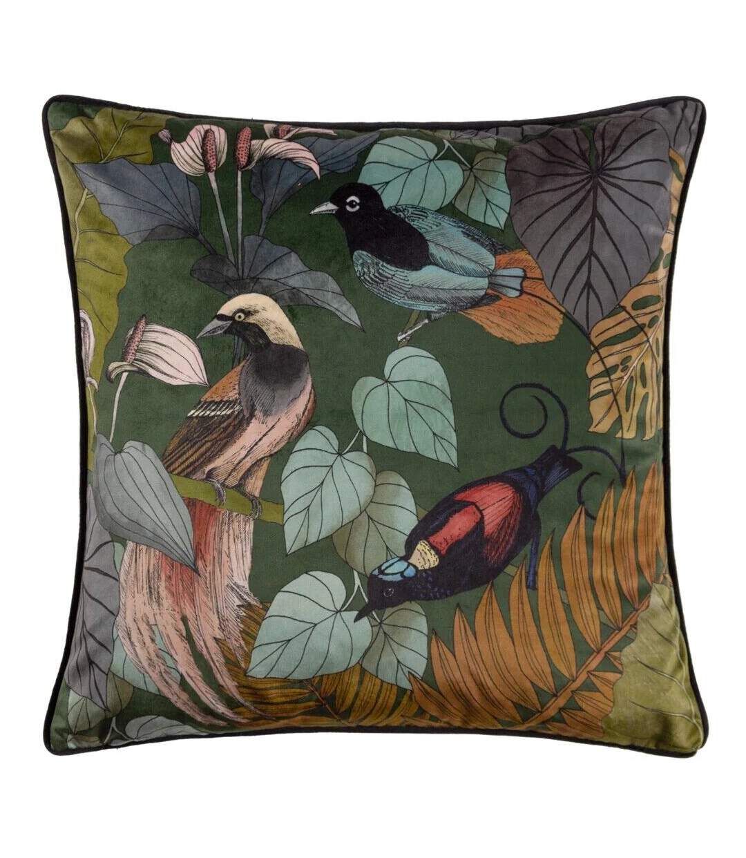 Moriyo contrast piping tropical cushion cover 30cm x 50cm blush Wylder