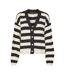 Pull cardigan blanc/noir femme vero moda melya-1