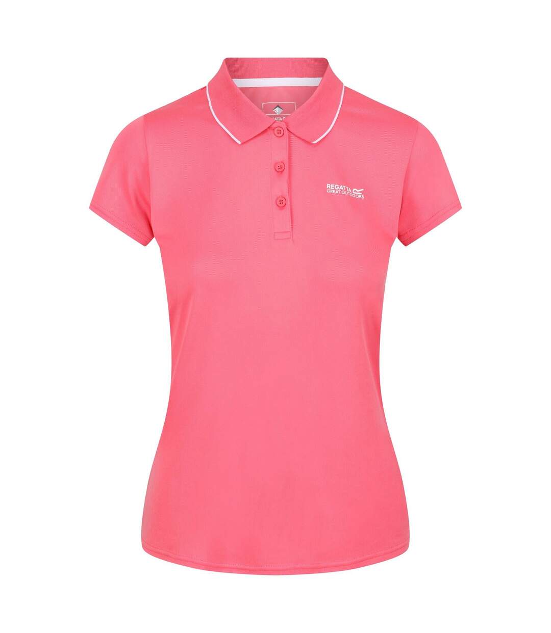 Polo manches courtes maverick femme rose clair Regatta-1