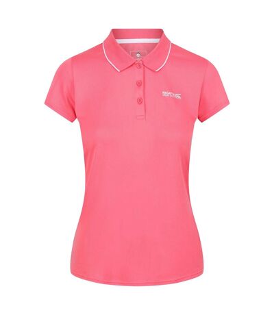 Regatta Womens/Ladies Maverick V Polo Shirt (Tropical Pink) - UTRG4979