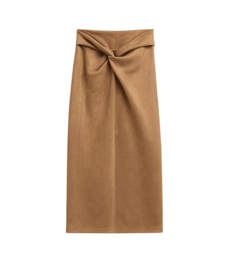 Jupe Mi-longue Femme Marron I Saw It First