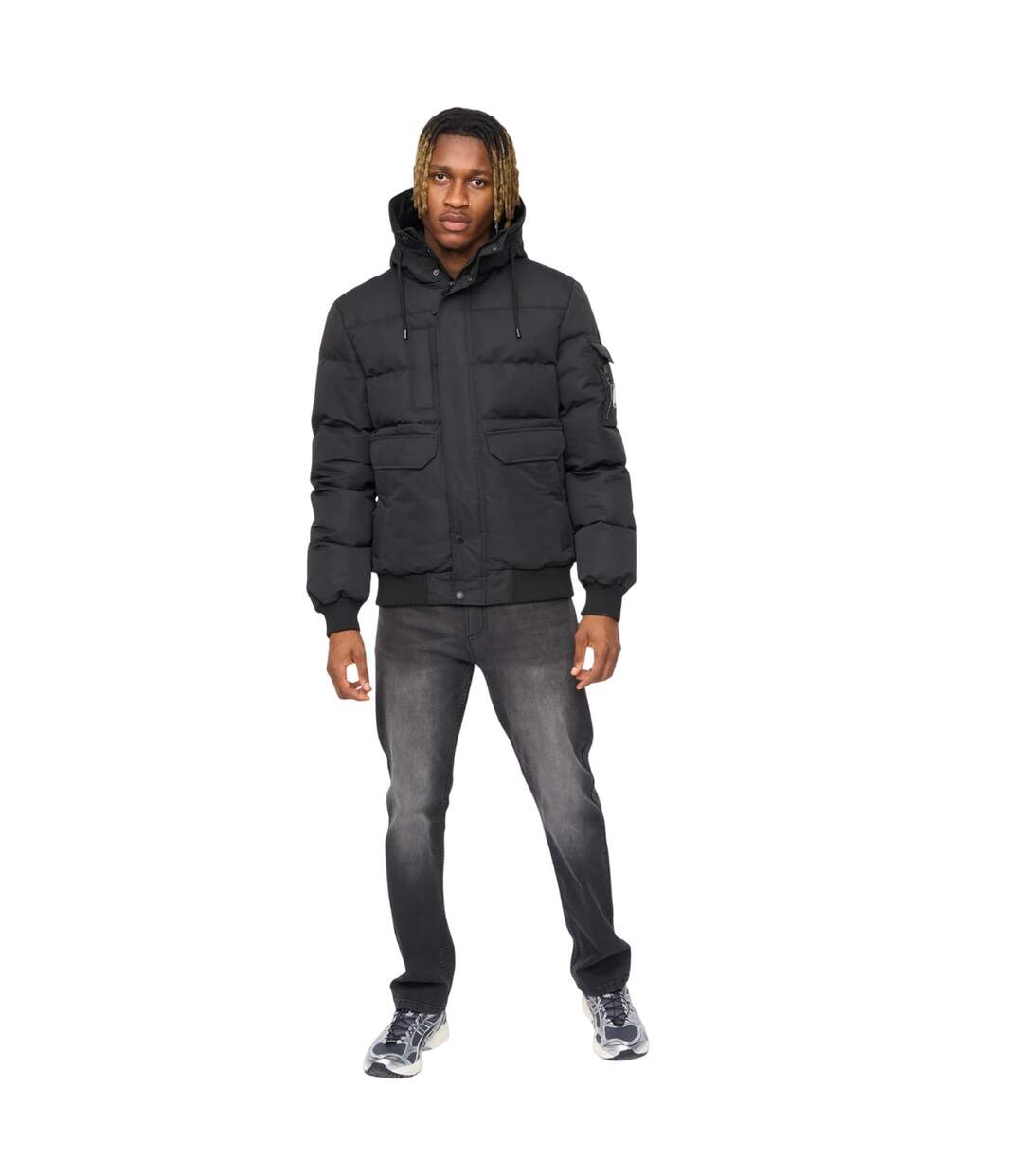 Blouson Aviateur Wakaday Homme Noir Kings Will Dream-1