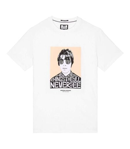 T-shirt Style Graphique Forever Homme Blanc Weekend Offender