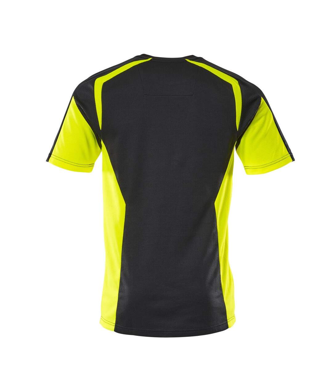 Mens Accelerate Safe T-shirt Black Yellow Mascot-2