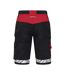 Mens Progression Work Shorts Black Red Projob-2