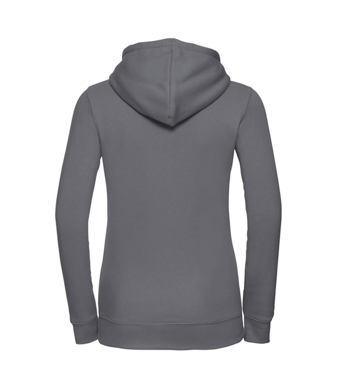 Sweat À Capuche Authentic Femme Gris Foncé Uni Russell-2
