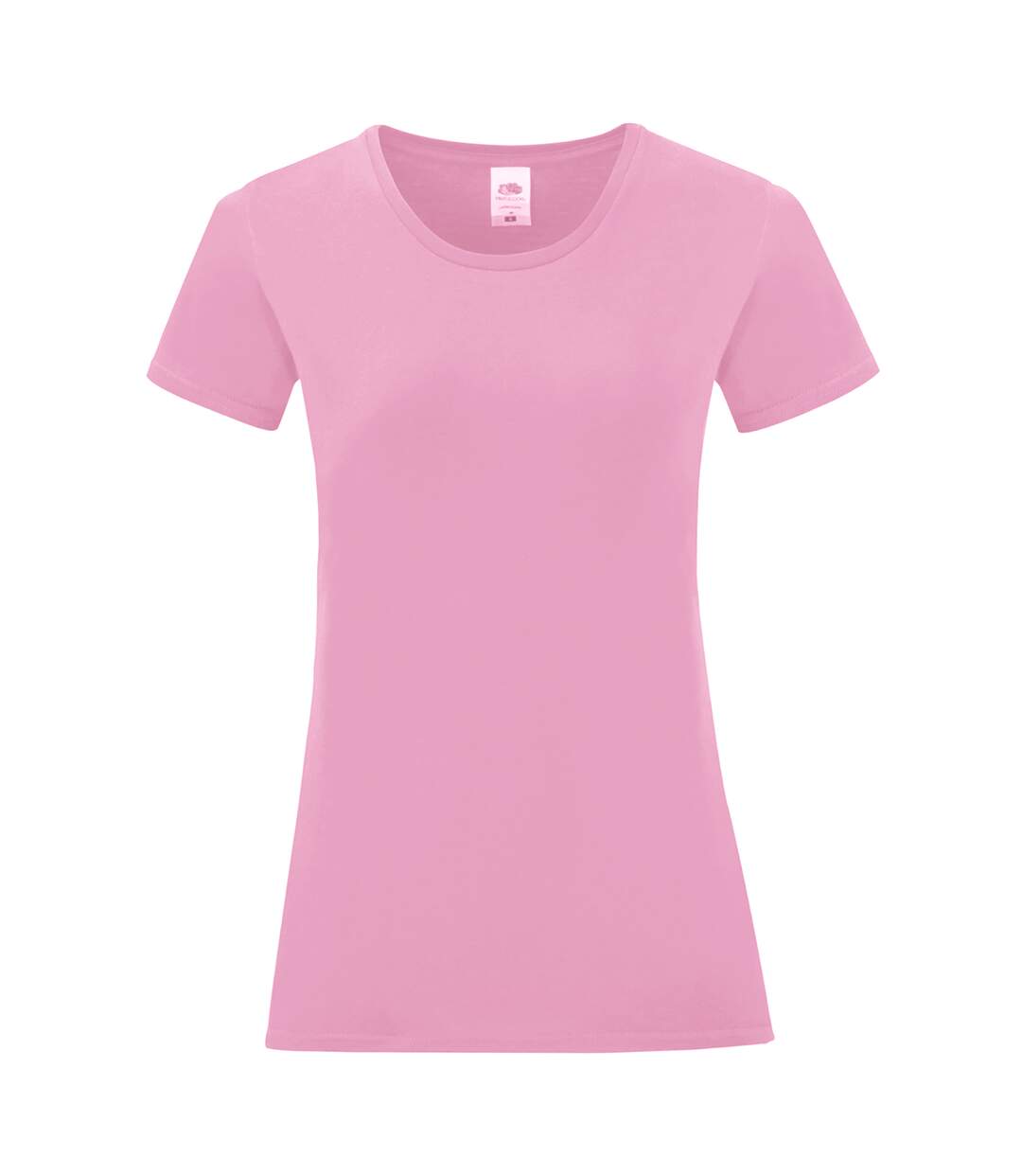 T-shirt manches courtes iconic femme rose pâle Fruit of the Loom