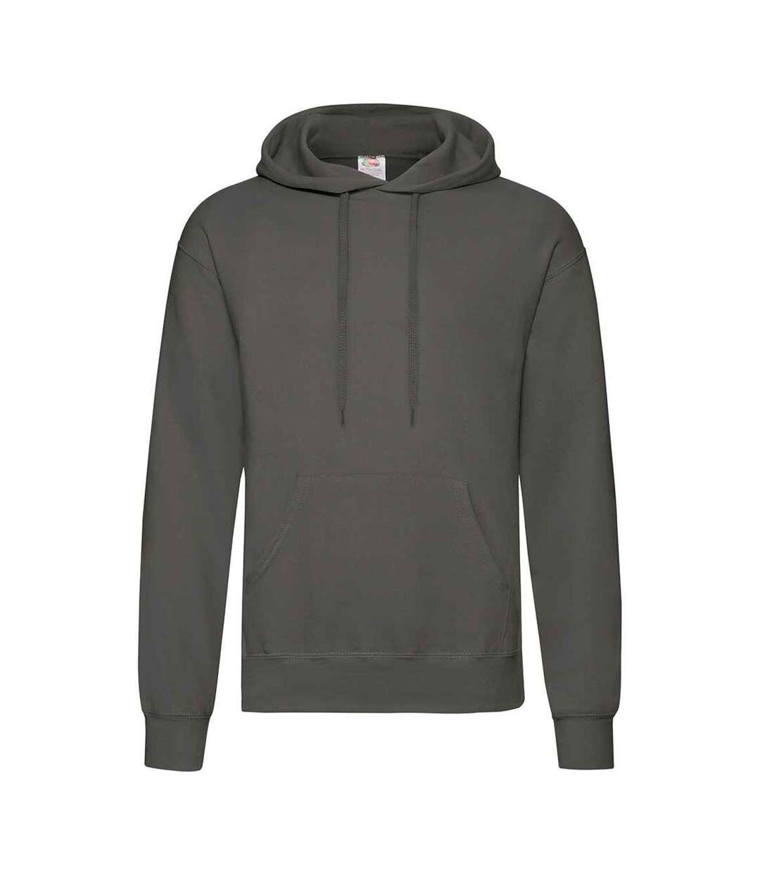 Sweat À Capuche Classic Adulte Graphite Clair Uni Fruit Of The Loom-1