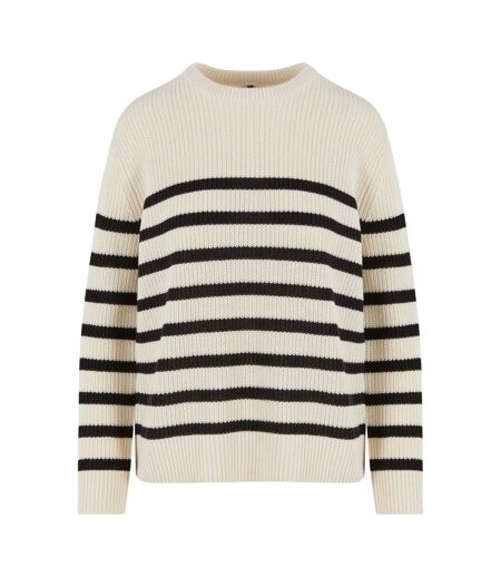 Pull Motif/style Rayé Femme Blanc Noir Urban Classics