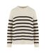 Pull Motif/style Rayé Femme Blanc Noir Urban Classics-1