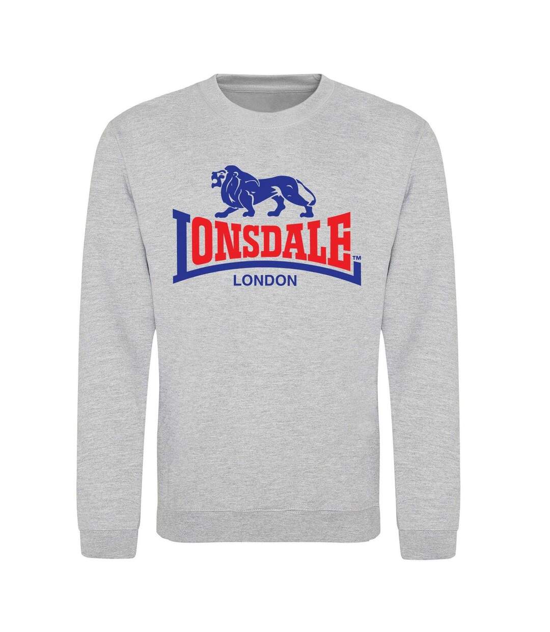 Sweat Motif/style Logo Adulte Gris Lonsdale-1