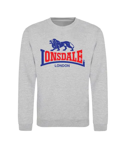 Sweat Motif/style Logo Adulte Gris Lonsdale