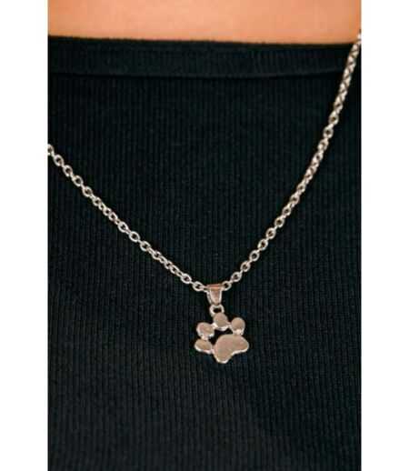 Silver Gold Cat Paw Dog and Kitten lovers Animal Footprint Pendant Necklace