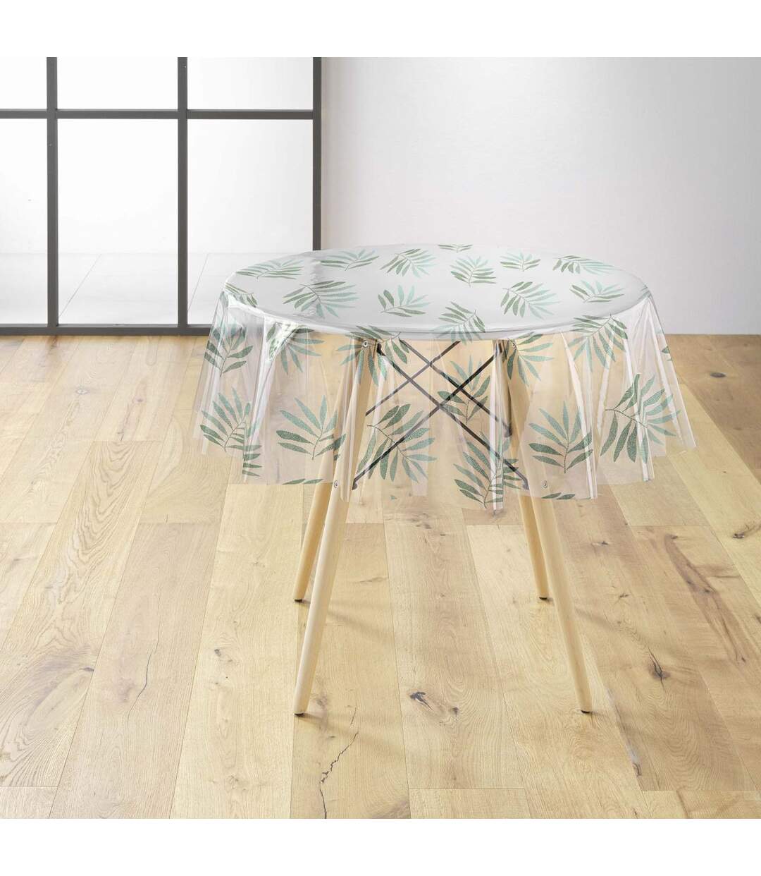 Nappe Cristal Ronde Verdalis 140cm Transparent-1