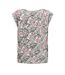 T-Shirt vert/beige femme only selina-2