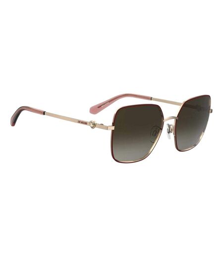 Lunettes De Soleil Motif/style Rectangulaire Moscsun Femme Taille Unique Bordeaux Moschino