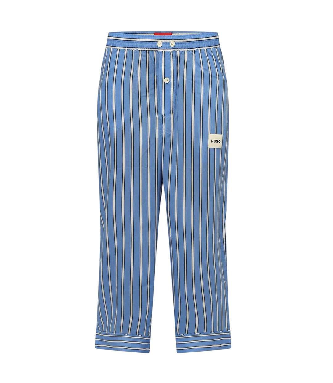 Bas De Pyjama Motif/style À Rayures Kleo Femme Bleu Hugo-1