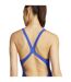 Maillot De Bain 1 Pièce Motif/style 3 Rayures Femme Bleu Vif Adidas-4