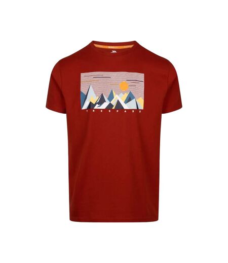 Mens Ennadai Printed T-shirt Burnt Sienna Trespass