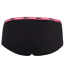 Womens/ladies Logo Cotton Briefs Black Fluorescent Pink Lonsdale-2