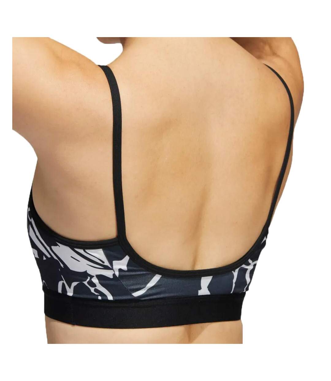 Brassière Imprimé Noir/Blanc Femme Adidas Floral - L A-C-2