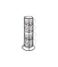 Lot de 4 Mugs sur Rack White Floral 24cl Blanc-1