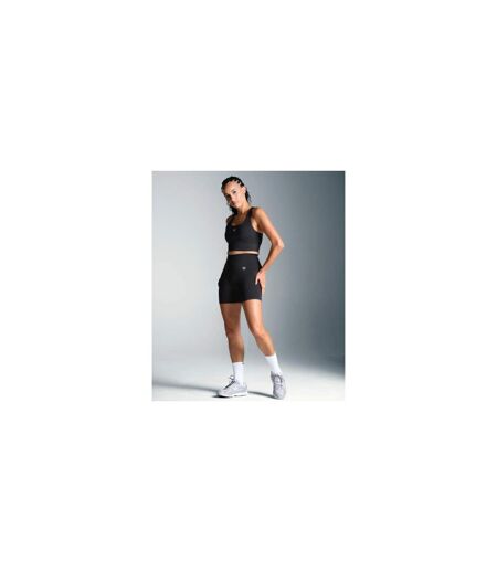 Womens/ladies Rete Seamless Shorts Black Miss Kick