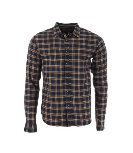 Chemise à Carreaux Marine/Jaune Homme RMS26 - L