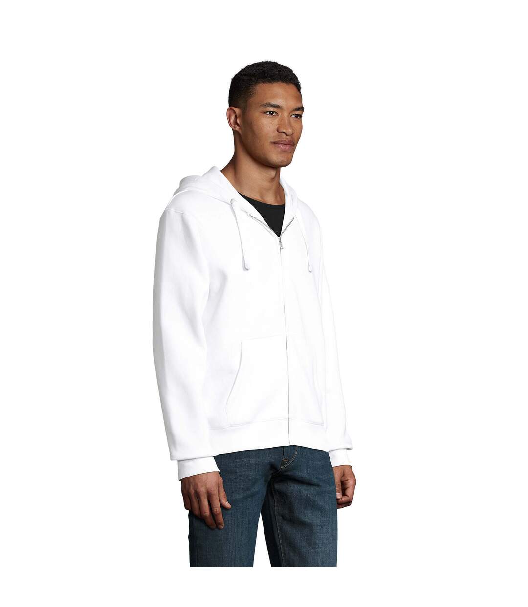 Veste À Capuche Spike Homme Blanc SOLS-3