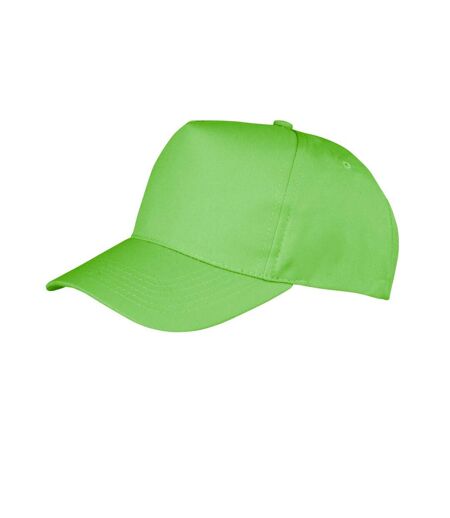 Result Unisex Core Boston 5 Panel Printers Baseball Cap (Pack of 2) (Lime) - UTBC4231