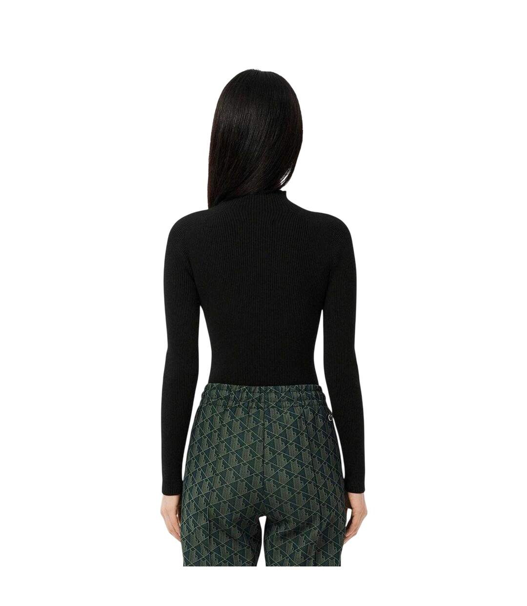 Sweat Motif/style 3d Femme Noir Lacoste-3