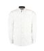Kustom Kit Mens Premium Contrast Oxford Long-Sleeved Shirt (White/Navy) - UTPC6314