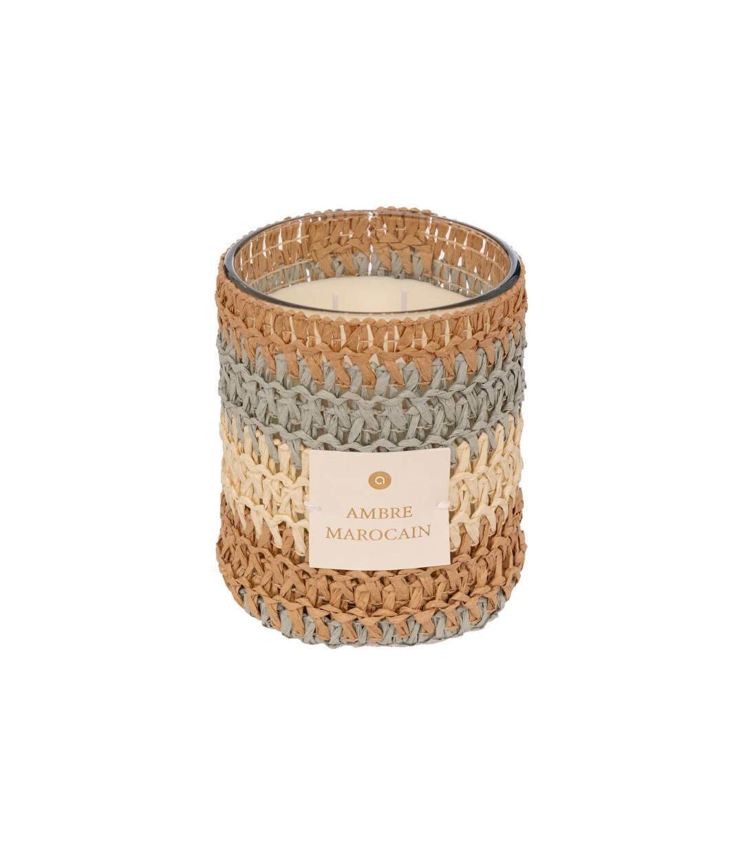Bougie Parfumée en Verre Zaya 470g Ambre Marocain-1