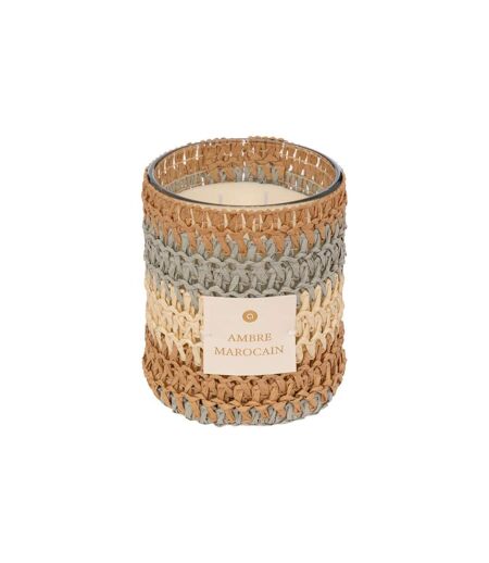 Bougie Parfumée en Verre Zaya 470g Ambre Marocain