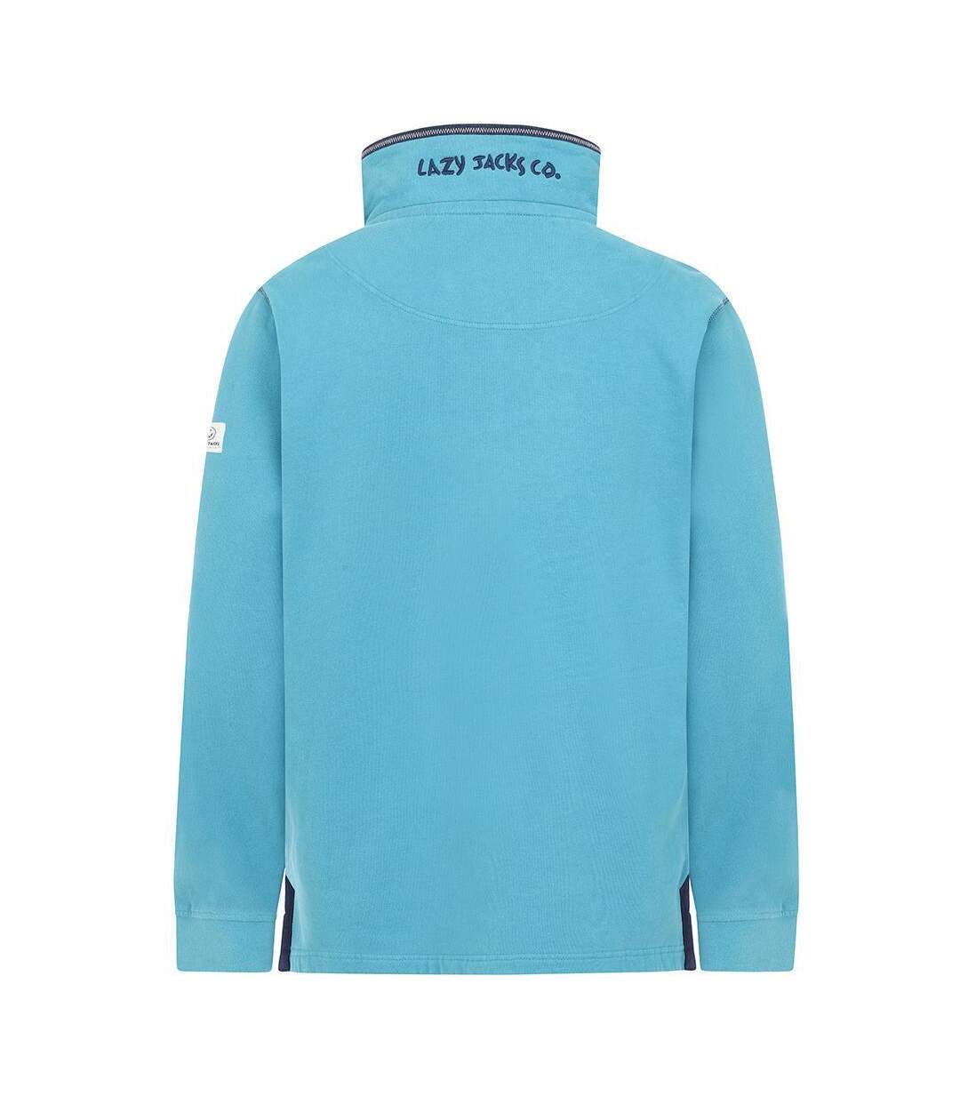 Sweat Homme Bleu Sarcelle Lazy Jacks-3