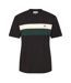 T-shirt Motif/style À Rayures Homme Noir Lacoste-1