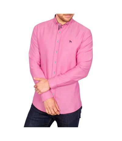 Bewley & Ritch Mens Aland Oxford Shirt (Hot Pink)