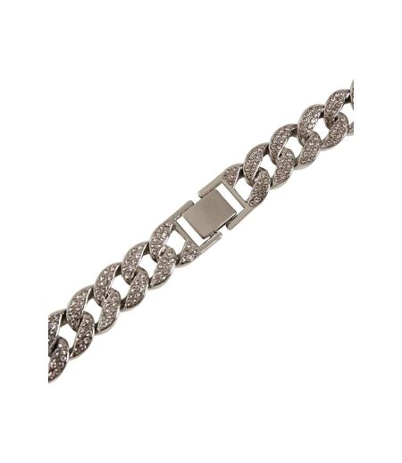 Heavy Encrusted Necklace One Size Silver Urban Classics