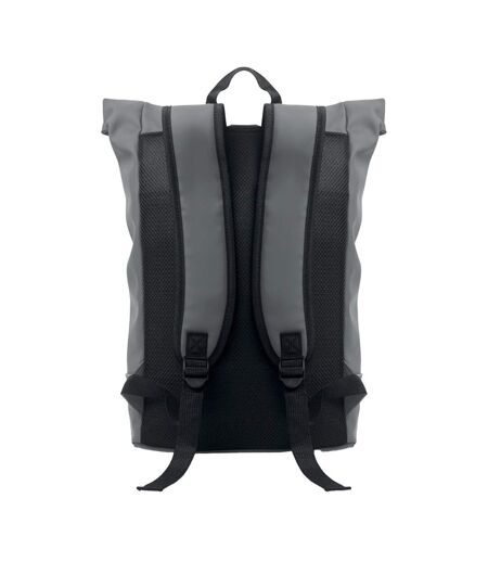 Laptosa roll top pu laptop backpack one size stone grey MidOcean