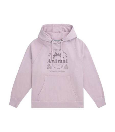 Sweat à capuche kaya femme lilas Animal