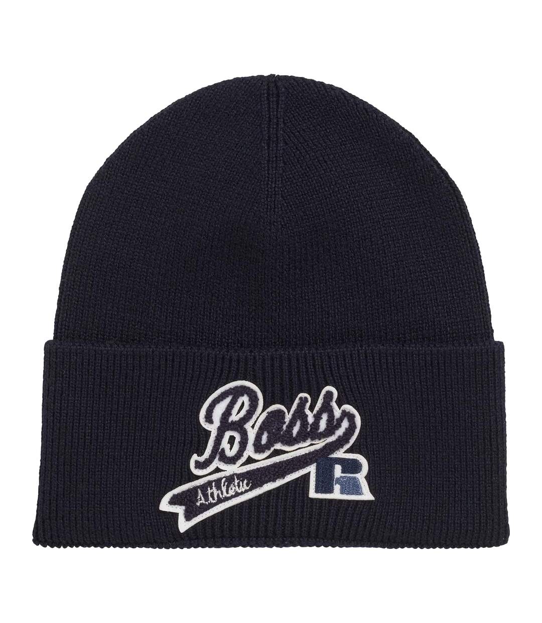 Unisex Adult Floley Beanie Navy Boss X Russel-1