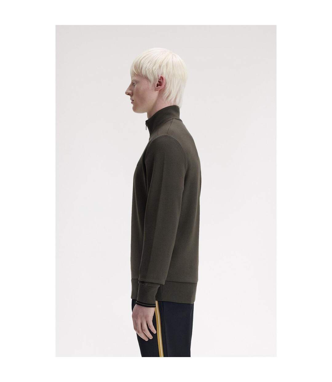 Sweat Motif/style Logo Homme Vert Fred Perry-4