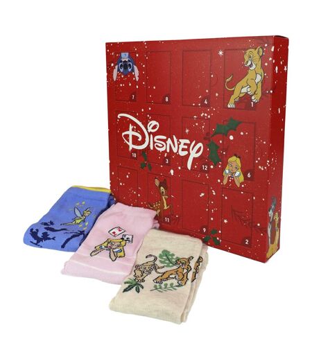 12 Day Disney Classics Christmas Advent Calendar Ladies Novelty Socks Gift Set